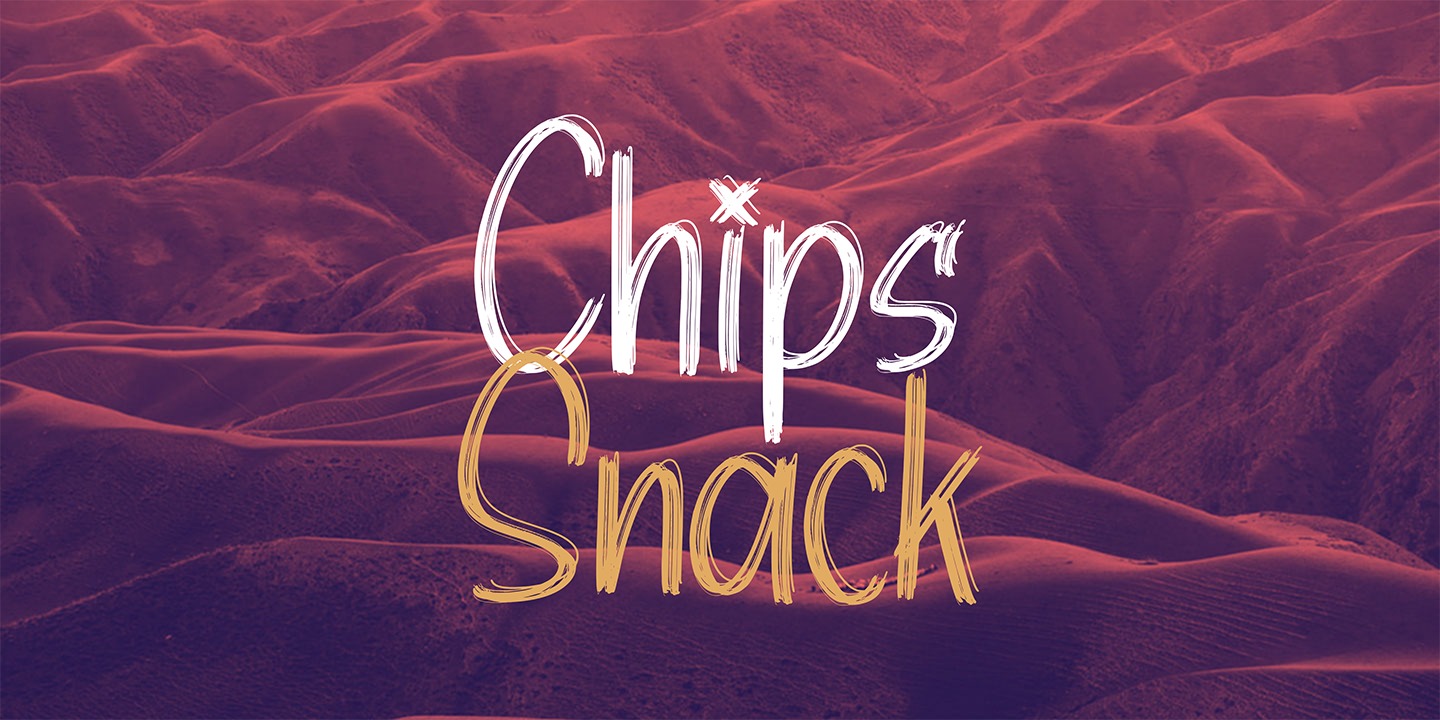 Ejemplo de fuente Chips Snack #1